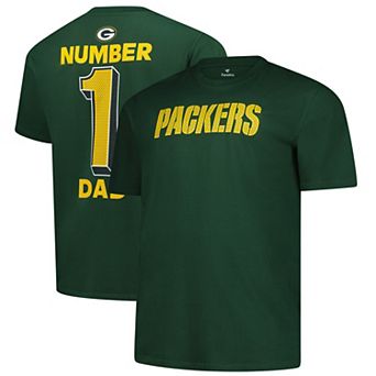 Men's�Fanatics Green Green Bay Packers Big & Tall Number One Dad T-Shirt