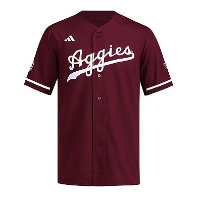 Men's�adidas Maroon Texas A&M Aggies Reversible Retro Full-Button Baseball Jersey
