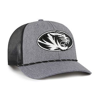 Men's '47 Gray Missouri Tigers Carbon Rope Adjustable Hat