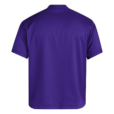 Men's adidas Purple Washington Huskies Dugout Coaches Adizero Notch Neck Pullover Top