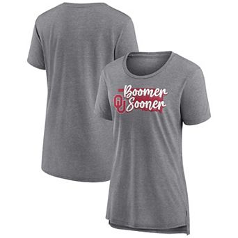 Women's Gray Oklahoma Sooners True Mascot Tri-Blend T-Shirt