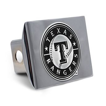 WinCraft Texas Rangers Premium Metal Chrome Hitch Cover