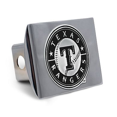 WinCraft Texas Rangers Premium Metal Chrome Hitch Cover