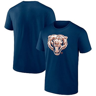 Men's Navy Chicago Bears Chrome Dimension T-Shirt