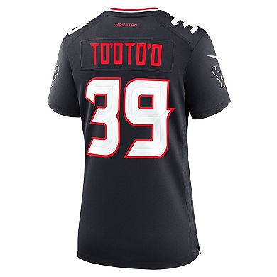 Women's Nike Henry To'oto'o Navy Houston Texans Team Game Jersey