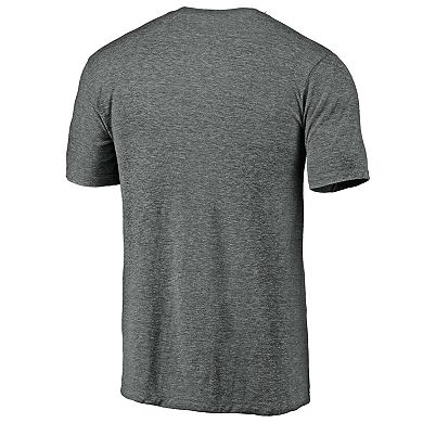 Men's Heather Gray Oklahoma Sooners Arched City Tri-Blend T-Shirt