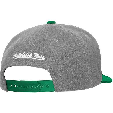 Unisex Mitchell & Ness Gray Oakland Athletics Basic Coop Pro Adjustable Hat