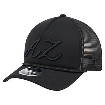 Men's New Era Black Arizona Diamondbacks City Initial 9FORTY A-Frame M-Crown Adjustable Trucker Hat