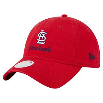 Women's�New Era Red St. Louis Cardinals Preppy Team 9TWENTY Adjustable Hat