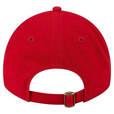 Women's New Era Red St. Louis Cardinals Preppy Team 9TWENTY Adjustable Hat