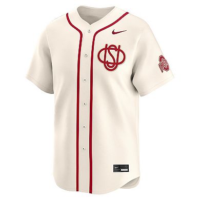 Men's Nike Cream Ohio State Buckeyes Limited Alternate Wordmark Jersey