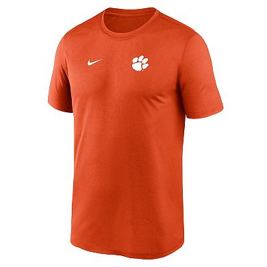 Men's Nike Orange Clemson Tigers 2025 Sideline Small Logo Legend Performance T-Shirt