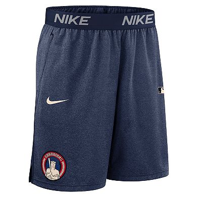 Men's Nike Navy Cleveland Guardians Authentic Collection City Connect Performance Knit Shorts