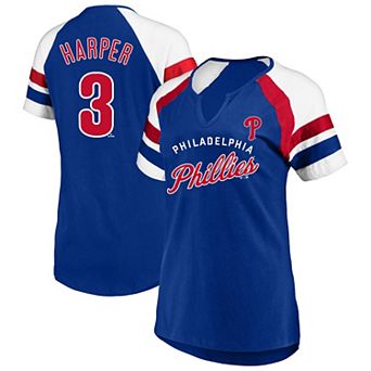 Women's�Profile Bryce Harper Royal Philadelphia Phillies Plus Size Name & Number Raglan T-Shirt