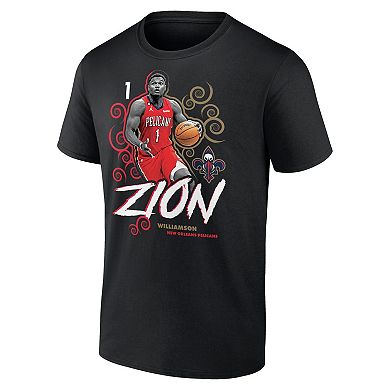 Men's Zion Williamson Black New Orleans Pelicans Competitor T-Shirt