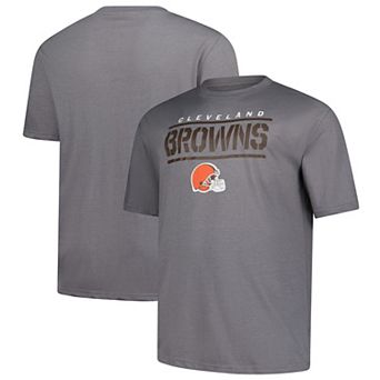 Men's Fanatics Heather Gray Cleveland Browns Big & Tall Top Notch T-Shirt