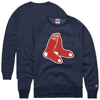 Men's�Homage Navy Boston Red Sox Retro Tri-Blend Pullover Sweatshirt