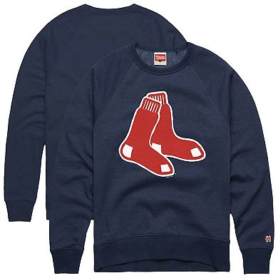 Men's�Homage Navy Boston Red Sox Retro Tri-Blend Pullover Sweatshirt