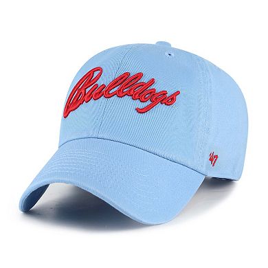 Men's '47 Light Blue Fresno State Bulldogs Vault Clean Up Adjustable Hat