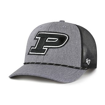 Men's�'47 Gray Purdue Boilermakers Carbon Rope Adjustable Hat