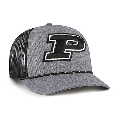 Men's '47 Gray Purdue Boilermakers Carbon Rope Adjustable Hat
