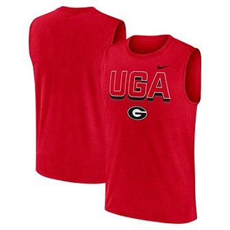 Men's Nike Red Georgia Bulldogs Primetime Tricode Legend Performance Tank Top
