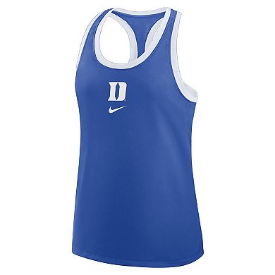 Women's Nike Royal Duke Blue Devils Primetime Racerback Tri-Blend Tank Top