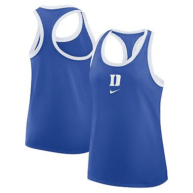 Women's Nike Royal Duke Blue Devils Primetime Racerback Tri-Blend Tank Top