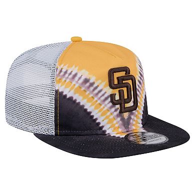 Men's New Era San Diego Padres Tie-Dye Golfer Trucker Adjustable Hat