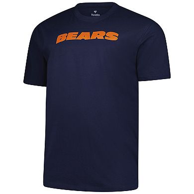 Men's Fanatics Navy Chicago Bears Big & Tall Number One Dad T-Shirt