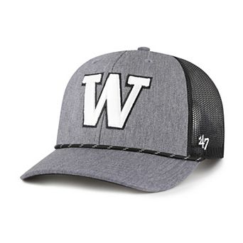 Men's�'47 Gray Washington Huskies Carbon Rope Adjustable Hat