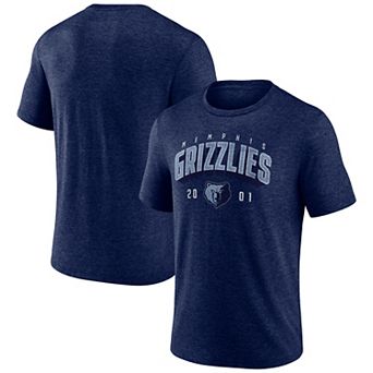 Men's Navy Memphis Grizzlies Backboard Tri-Blend T-Shirt