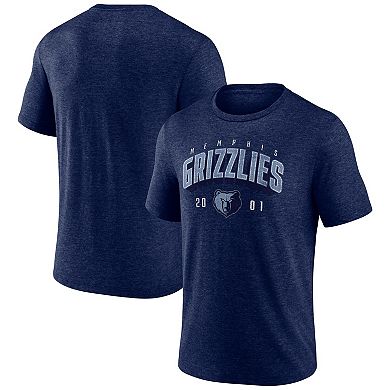 Men's Navy Memphis Grizzlies Backboard Tri-Blend T-Shirt