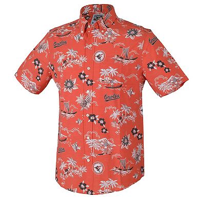 Men's Reyn Spooner Orange Baltimore Orioles Kekai Button-Down Shirt