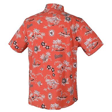 Men's Reyn Spooner Orange Baltimore Orioles Kekai Button-Down Shirt