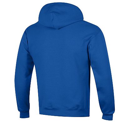 Men's Champion® Royal Kansas Jayhawks Arch Over Logo Pullover Hoodie