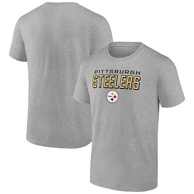 Men's Heather Gray Pittsburgh Steelers Swagger T-Shirt