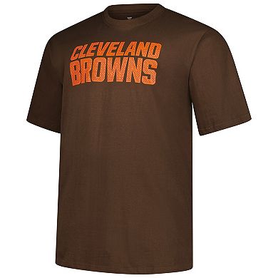Men's�Fanatics Brown Cleveland Browns Big & Tall Number One Dad T-Shirt