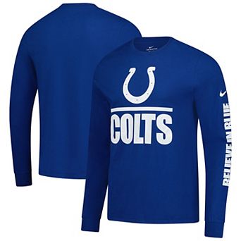 Men's Nike Royal Indianapolis Colts Split Local Long Sleeve T-Shirt