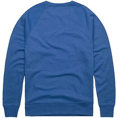 Men's�Homage Royal Atlanta Braves Retro Tri-Blend Pullover Sweatshirt