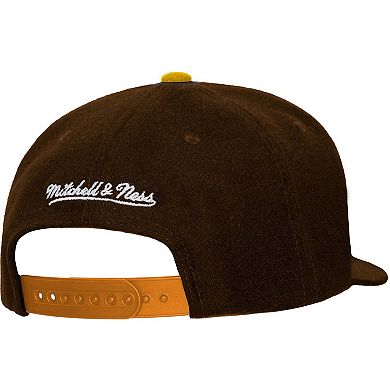 Unisex Mitchell & Ness Brown San Diego Padres Basic Coop Pro Adjustable Hat