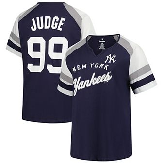 Women's�Profile Aaron Judge Navy New York Yankees Plus Size Name & Number Raglan T-Shirt