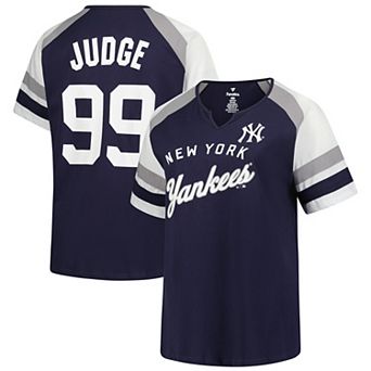 Women's�Profile Aaron Judge Navy New York Yankees Plus Size Name & Number Raglan T-Shirt