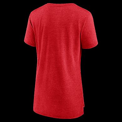 Women's Red New Jersey Devils Reign Supreme Tri-Blend T-Shirt