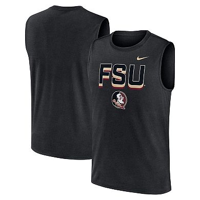 Men's Nike Black Florida State Seminoles Primetime Tricode Legend Performance Tank Top