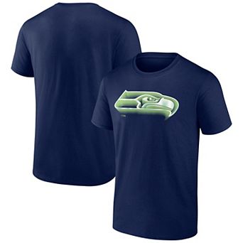 Men's College Navy Seattle Seahawks Chrome Dimension T-Shirt