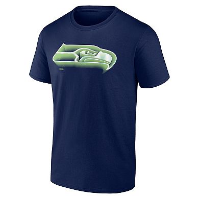 Men's College Navy Seattle Seahawks Chrome Dimension T-Shirt