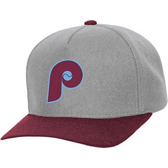 Unisex��Mitchell & Ness Gray Philadelphia Phillies Basic Coop Pro Adjustable Hat
