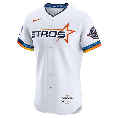 Men's Nike White Houston Astros 2025 City Connect Elite Jersey