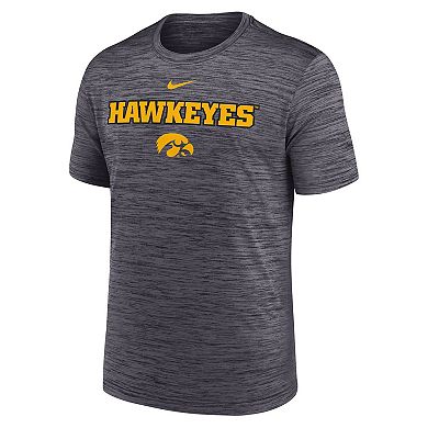 Men's Nike Black Iowa Hawkeyes 2025 Sideline Velocity Performance T-Shirt